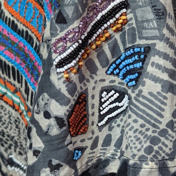 REVOLVE LOVE SAM Keira Embellished Beaded Midi Dress Size Small - Picture 12 of 16